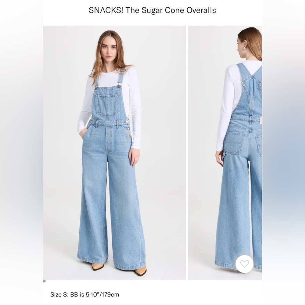 MOTHER Snacks Sugar Cone Overalls